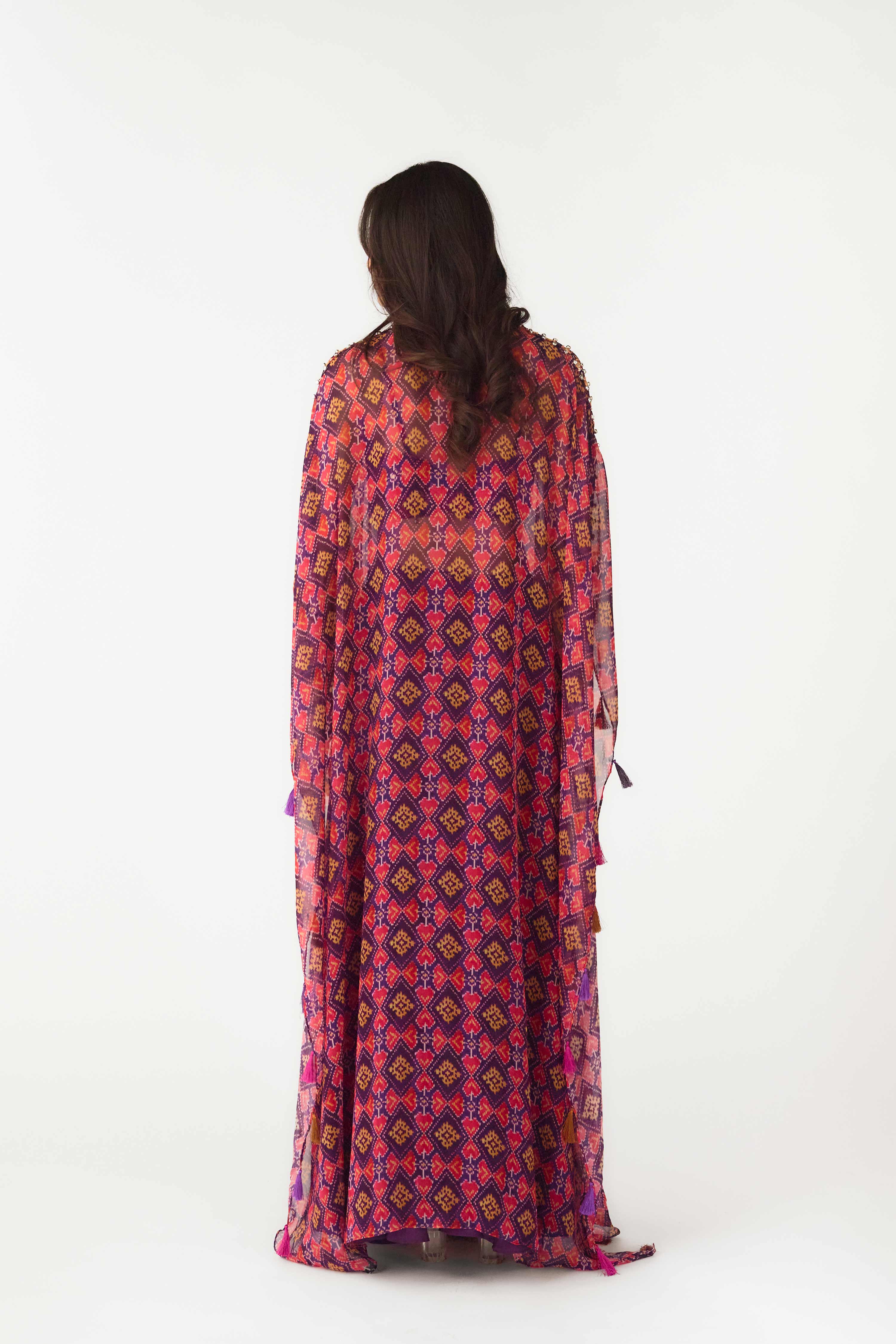 Sharara set purple