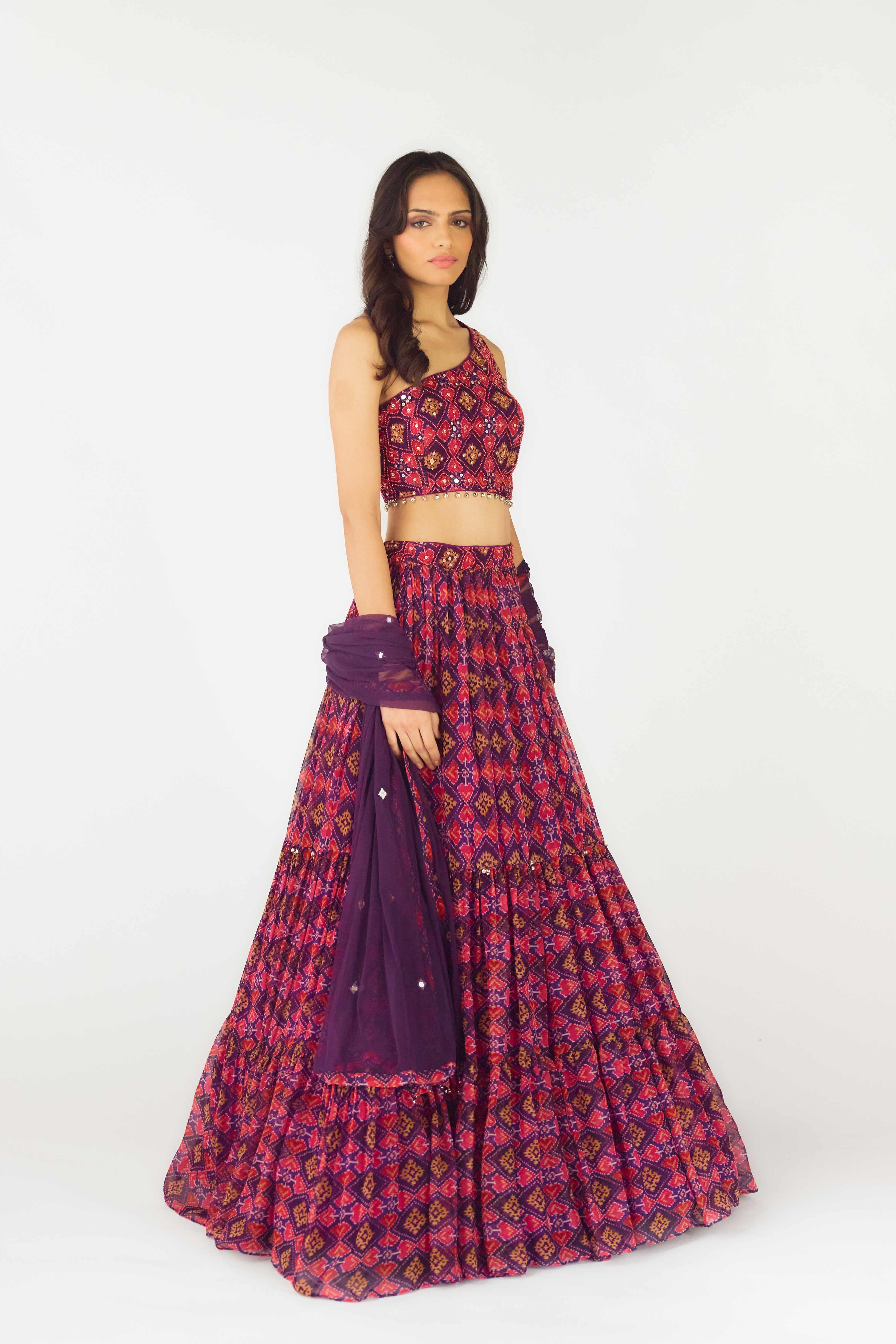 Purple LEHENGAS